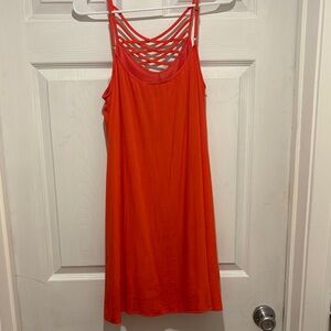 Entro Red Strappy Mini Dress